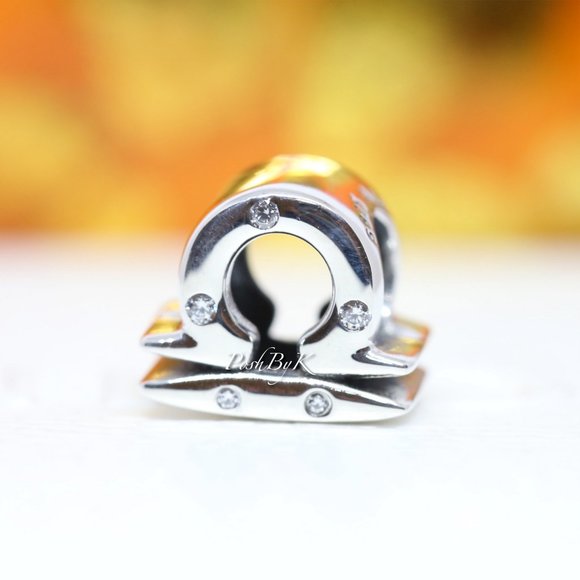 PANDORA SPARKLING LIBRA ZODIAC CHARM 798424C01 - Picture 1 of 3